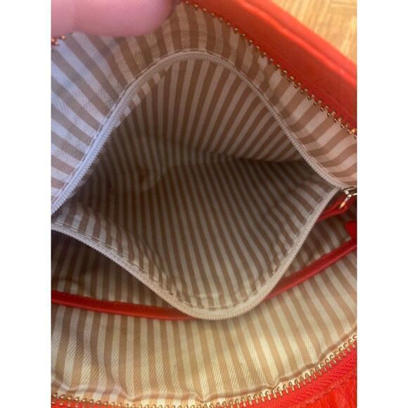 Kate Spade coral square leather over the shoulder crossbody bag w/ inside pocket - Picture 5 of 8